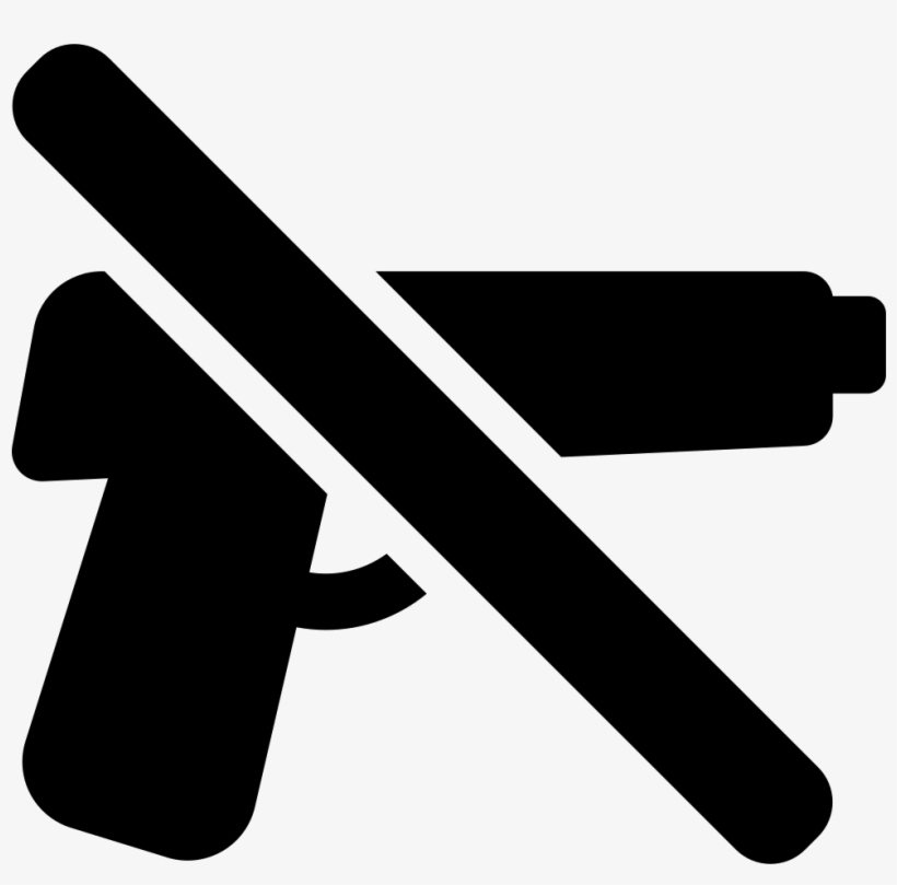 No Guns Sign - Señal De Prohibido Armas, transparent png #3494088