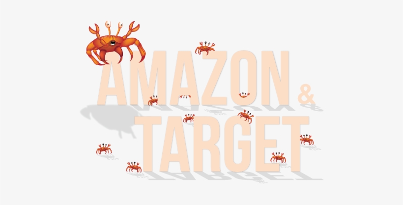 Crabs On Amazon And In Target - Wall Ball Target Decal, transparent png #3494465