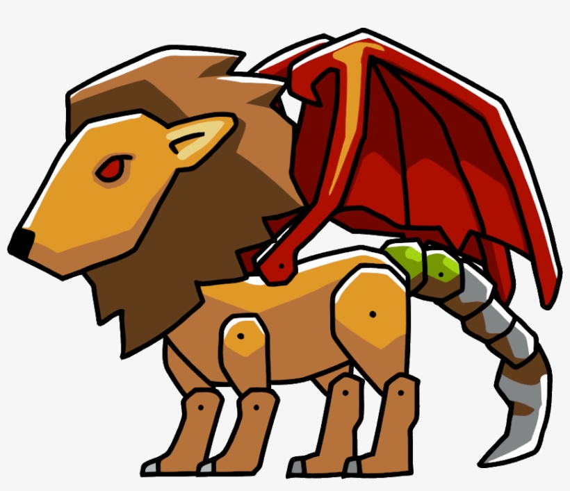 Manticore - Scribblenauts Manticore, transparent png #3494814
