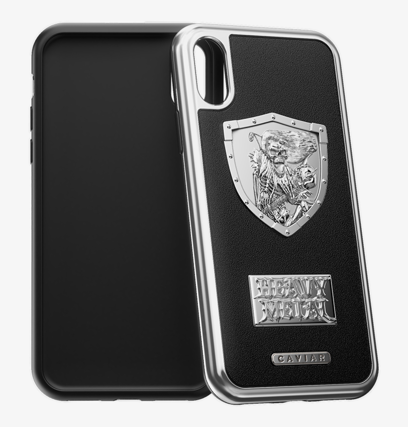 Iphone X Case "heavy Metal Leather" - Iphone X Case Metallica, transparent png #3494981