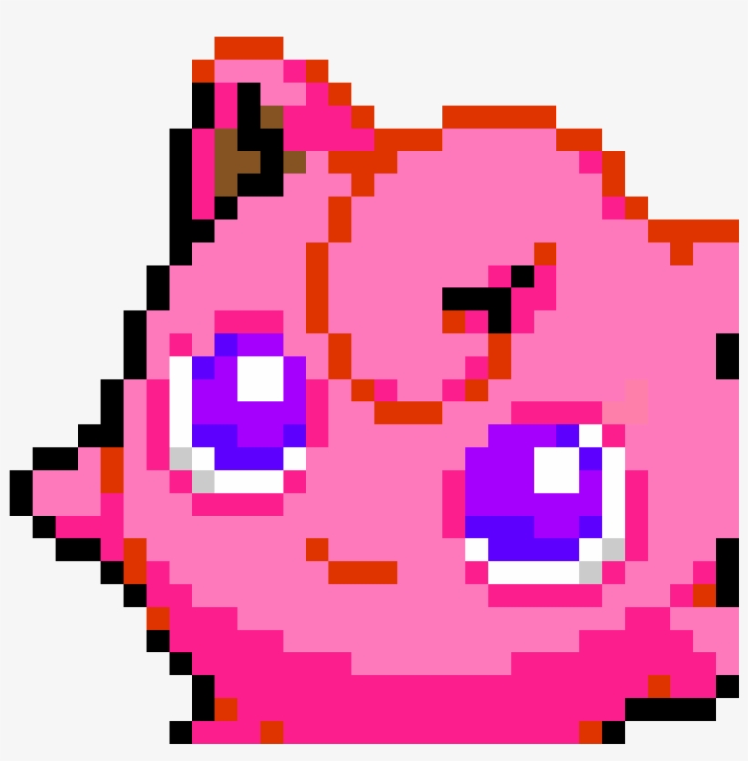 Janna - Jigglypuff Pixel Art, transparent png #3495042