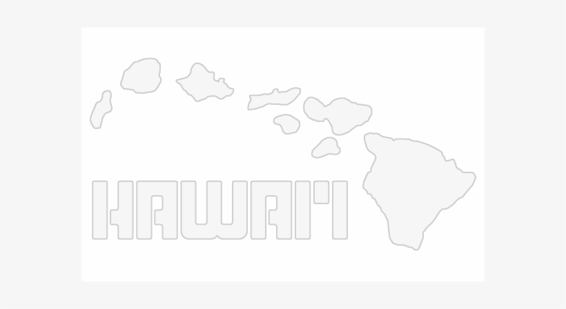 Maui, Hawaii - Home State - Grey On White (9x12 Art, transparent png #3495121