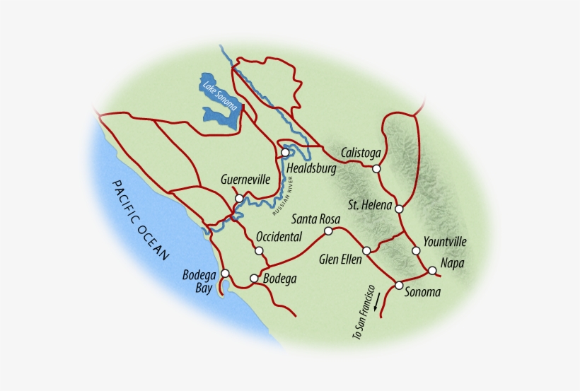 Napamastermap - Sonoma, transparent png #3495463