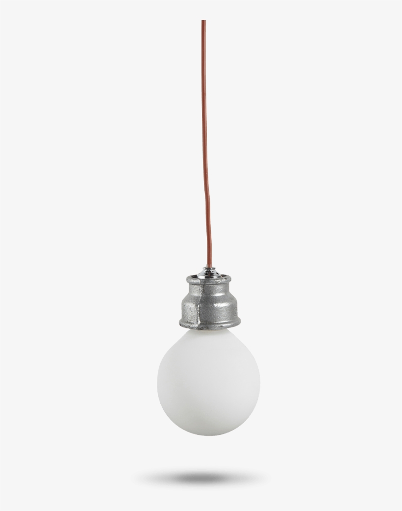 Heavy Metal E27 Pendant Light - Incandescent Light Bulb, transparent png #3495466