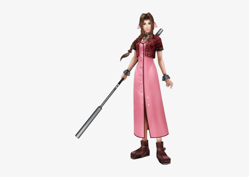 Dissidia Aerith - Final Fantasy Aerith Gainsborough Cosplay Costume, transparent png #3495508