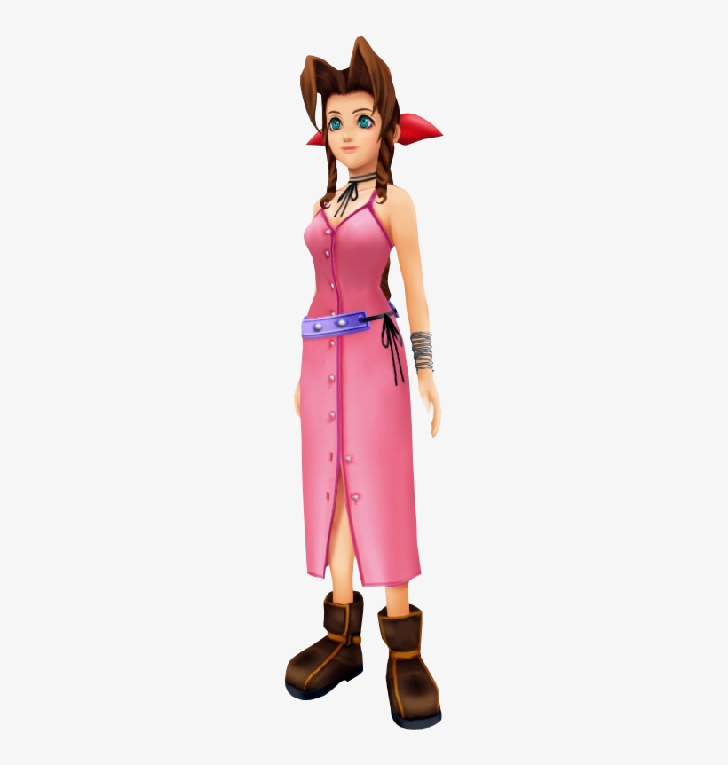 Character04 - Aerith - Kingdom Hearts Aerith Png, transparent png #3495510