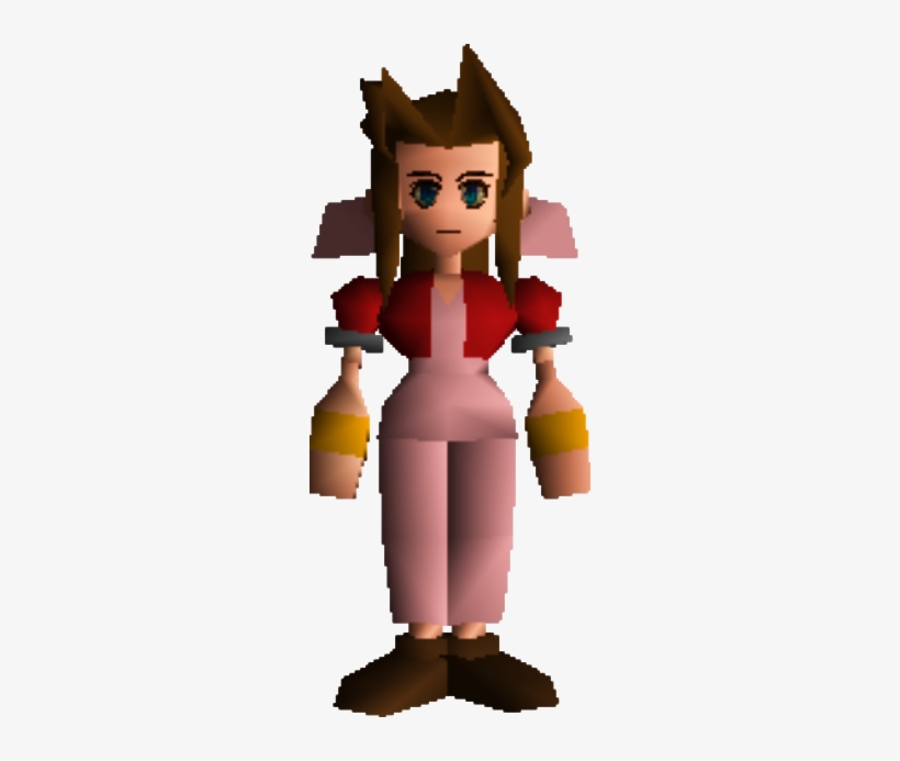 Aerith Field Ffvii - Aerith Ff7 Ps1, transparent png #3495606