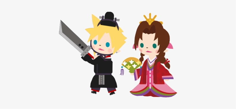 Cloud X Aerith - Final Fantasy Vii, transparent png #3495907