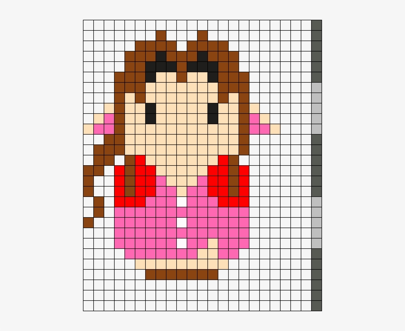 Aerith Perler Bead Pattern / Bead Sprite - Aerith Gainsborough, transparent png #3495917