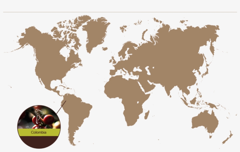 Colombia Map - World Map, transparent png #3496055