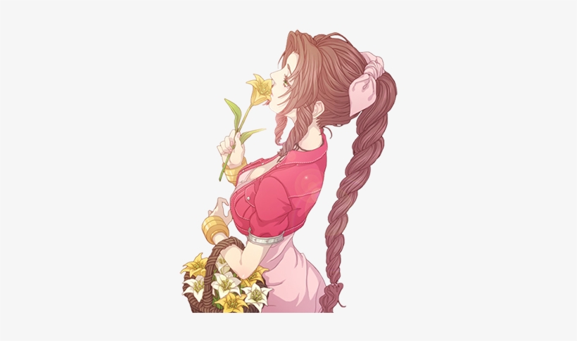 Back @ Aerith - Final Fantasy Aerith Fan Art, transparent png #3496432