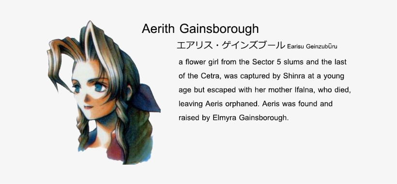 So How Is This On White And Black Background - Aeris Gainsborough, transparent png #3496519