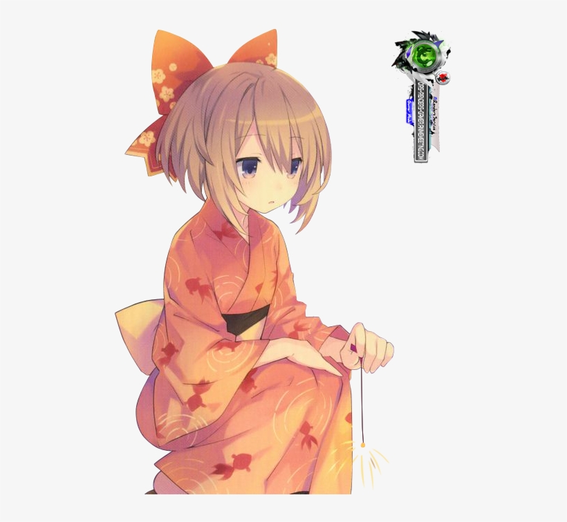Neptunia Blanc Hyper Kawaii Yukata Render Hyperdimension Neptunia Acrylic Multi Stand Free Transparent Png Download Pngkey