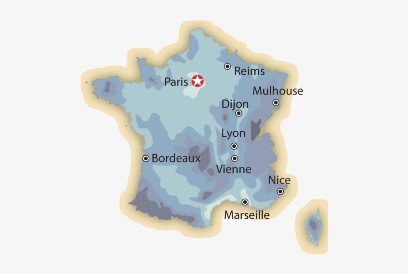 France Precipitation Map - Precipitation Map Of France, transparent png #3497015
