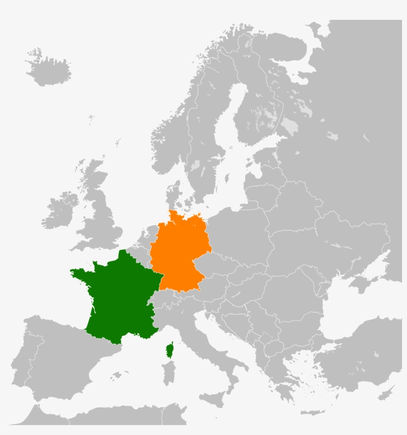 Map Of Germany And France 18 Relations Wikipedia - 1st French Republic, transparent png #3497130