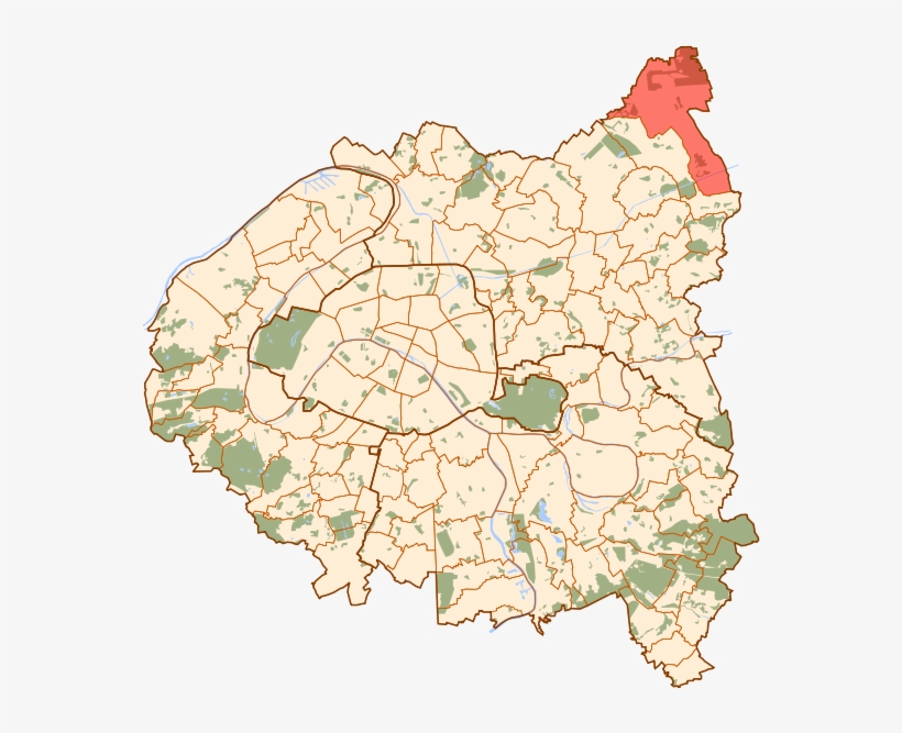 Tremblay En France Map - Ivry Sur Seine Map, transparent png #3497567