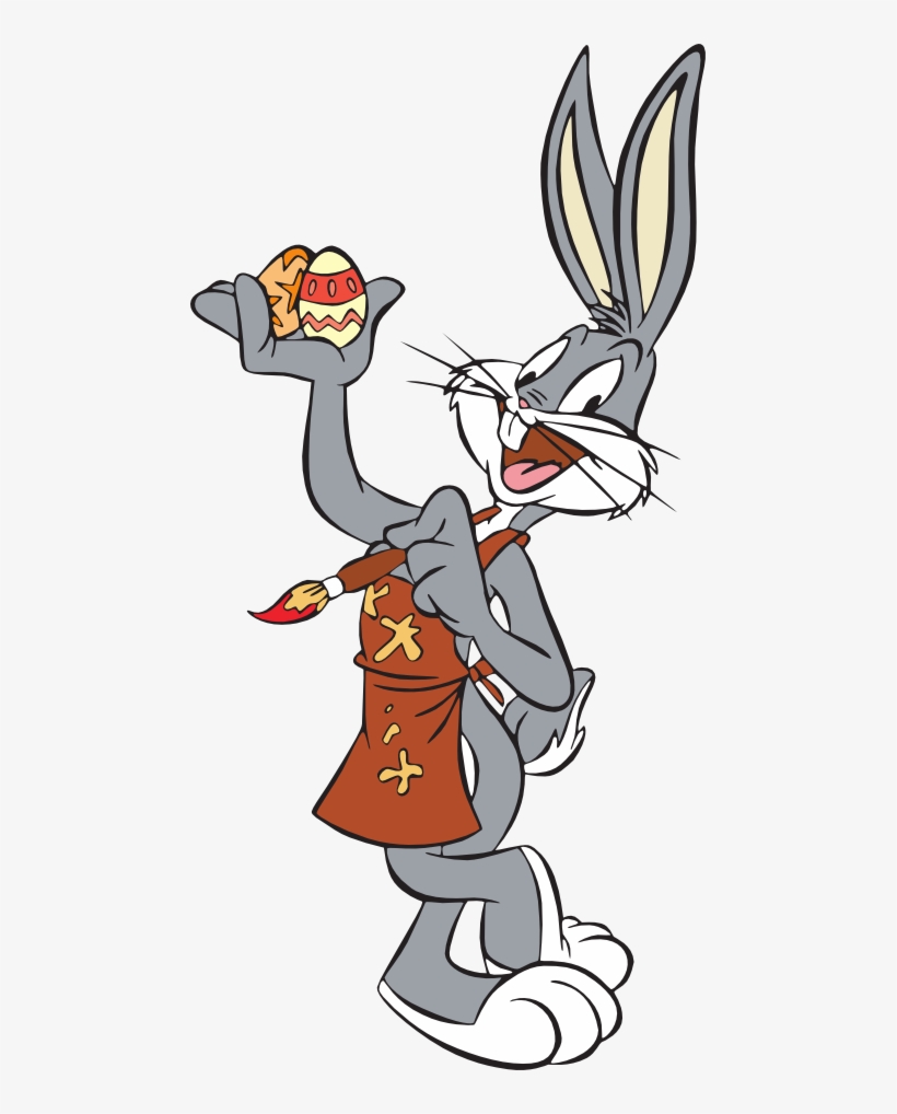Bugs Painting Easter Eggs Gloveless - Bugs Bunny Easter Drawings, transparent png #3497640