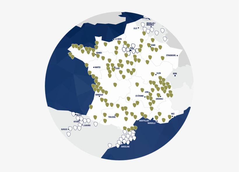 France Map - France, transparent png #3497838