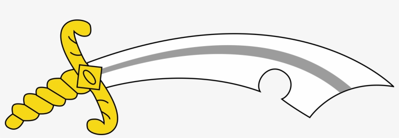 Open - Arabian Sword Clip Art, transparent png #3498036