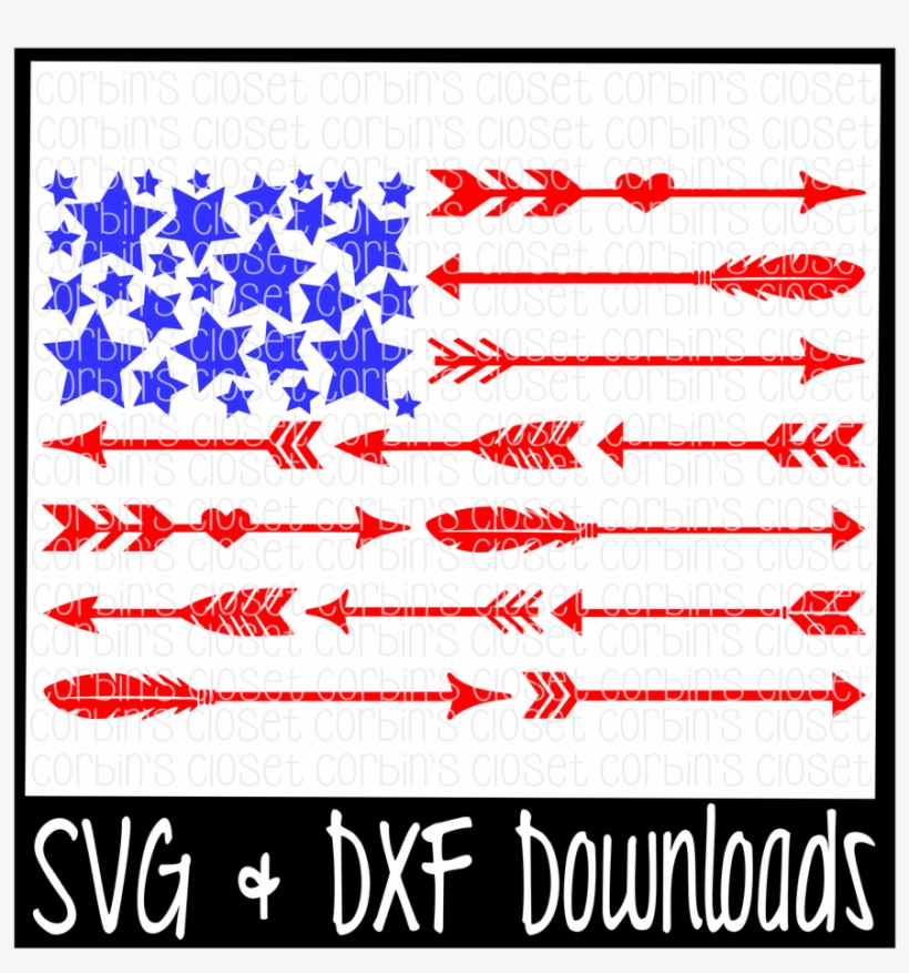 Arrow Flag * Stars *stripes Cutting File By Corbins - Just Down Right Awesome, transparent png #3498425