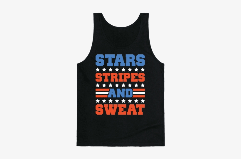 Stars Stripes And Sweat Tank Top - Drunk Fourth Of July Shirt, transparent png #3498452