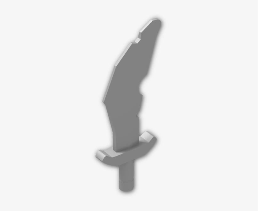 Minifig Sword Scimitar With Jagged Edge - Marking Tools, transparent png #3498516
