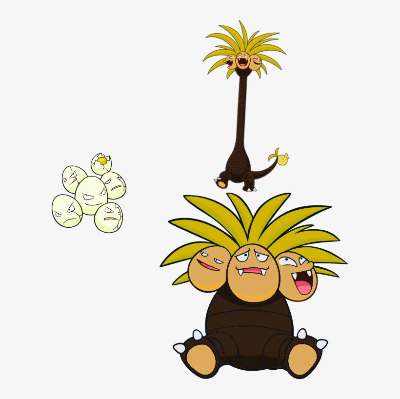 Clip Art Alternate Shinies Exeggcute And Alolan Exeggutor - Pokemon Exeggutor, transparent png #3498723