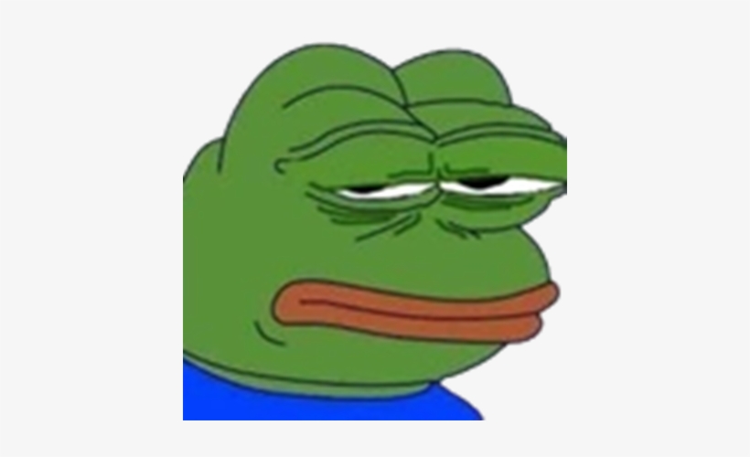 345634546878 - Pepe The Frog Disappointed, transparent png #3499010