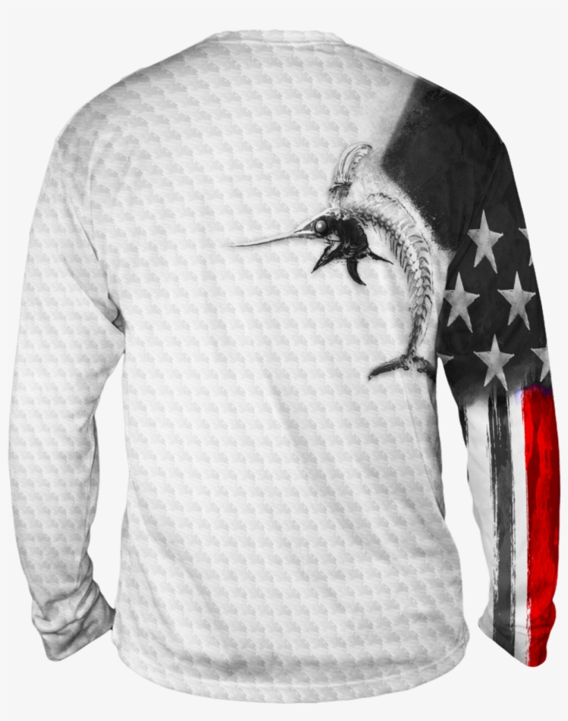 Billfish Stars & Stripes Active Duty Long Sleeve - Honeybee, transparent png #3499144