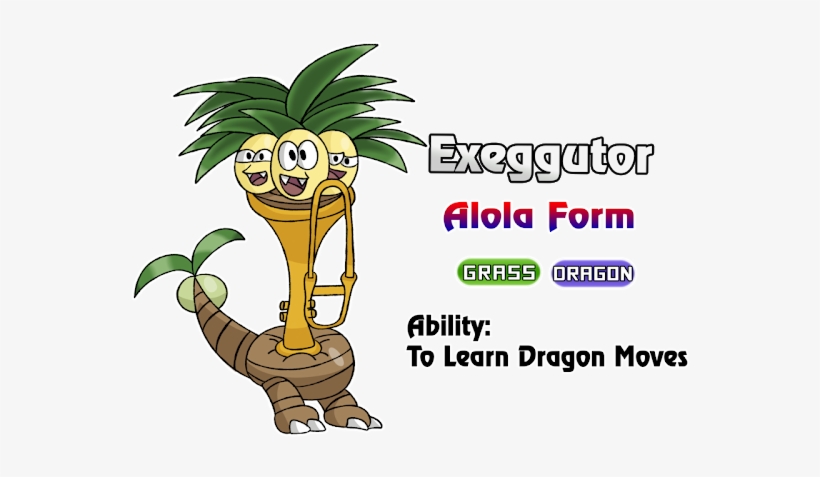Exeggutor Podría Ser Más Competente Con Esta Forma, - Exeggutor Alola Form Shiny, transparent png #3499148