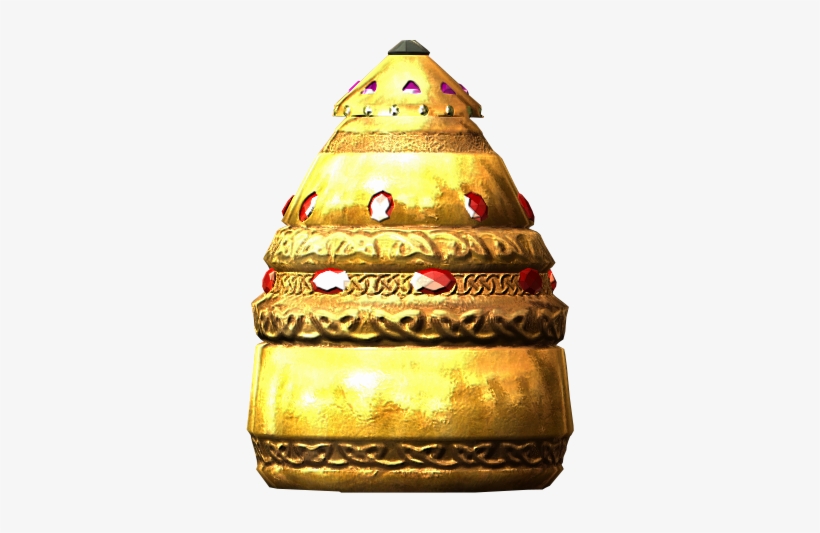 Golden Urn - Skyrim Gold Items, transparent png #3499275