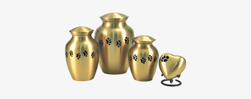 Pawprint Classic Brass Urn, Small - Urn, transparent png #3499657
