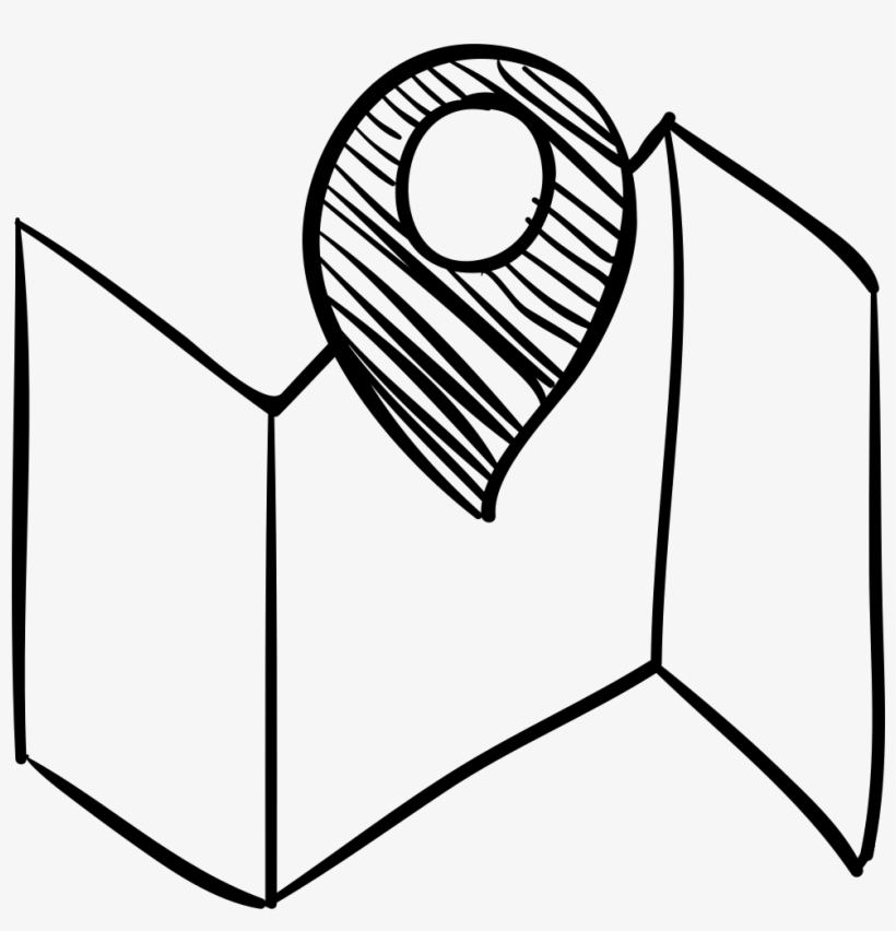 Map Sketch With A Placeholder Comments - Google Map Sketch Icon, transparent png #3499856