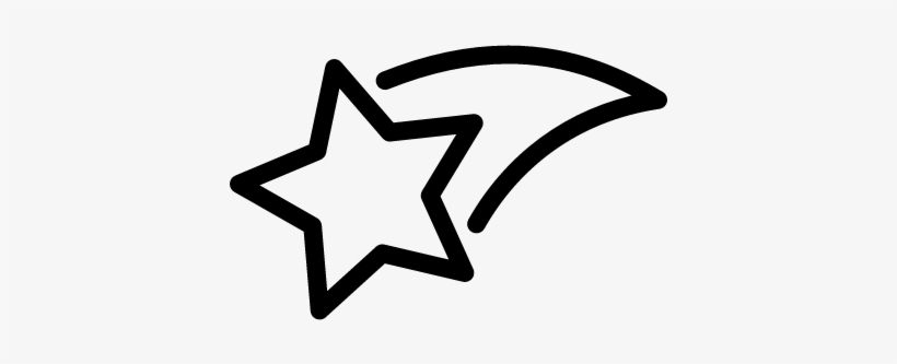 Christmas Shooting Star Vector - Shooting Star Icon Vector, transparent png #350006