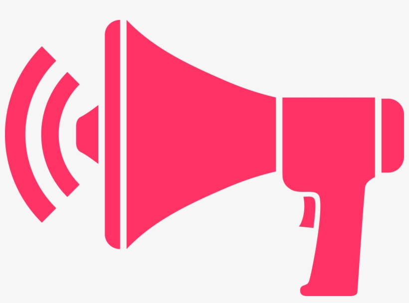 Client Testimonials Blue Peach - Pink Megaphone Png, transparent png #350145