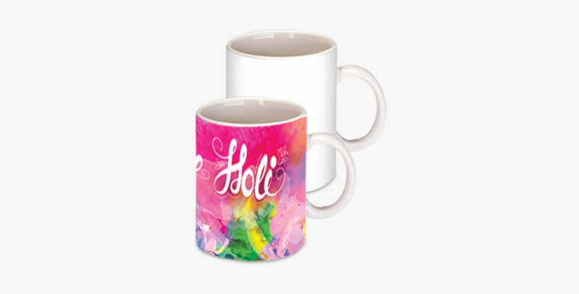 Water Color Happy Holi Coffee Mug - Watercolor Painting, transparent png #350190