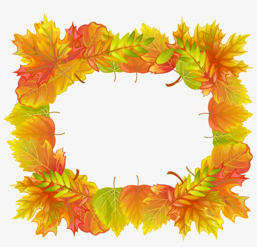 Leafs Border Frame Png Image Gallery Yopriceville - Full Border And Frames, transparent png #350194