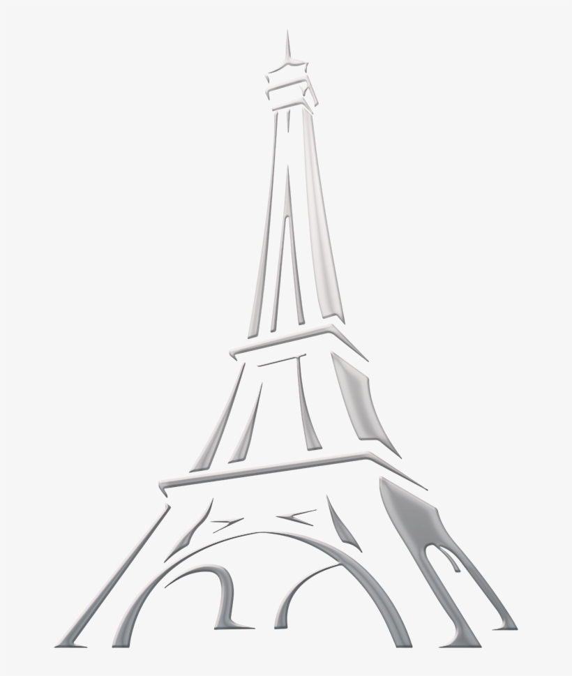 Le Petit Paris - Eiffel Tower Drawing Sketch, transparent png #350212