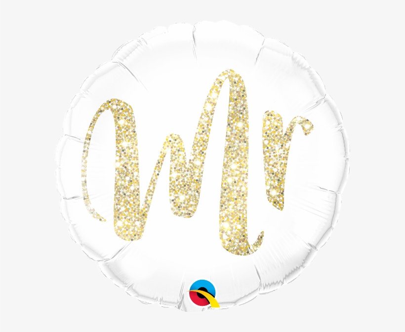 Mr Gold Glitter Foil Balloon - Decoracion De Globo Minnie Goold, transparent png #351142