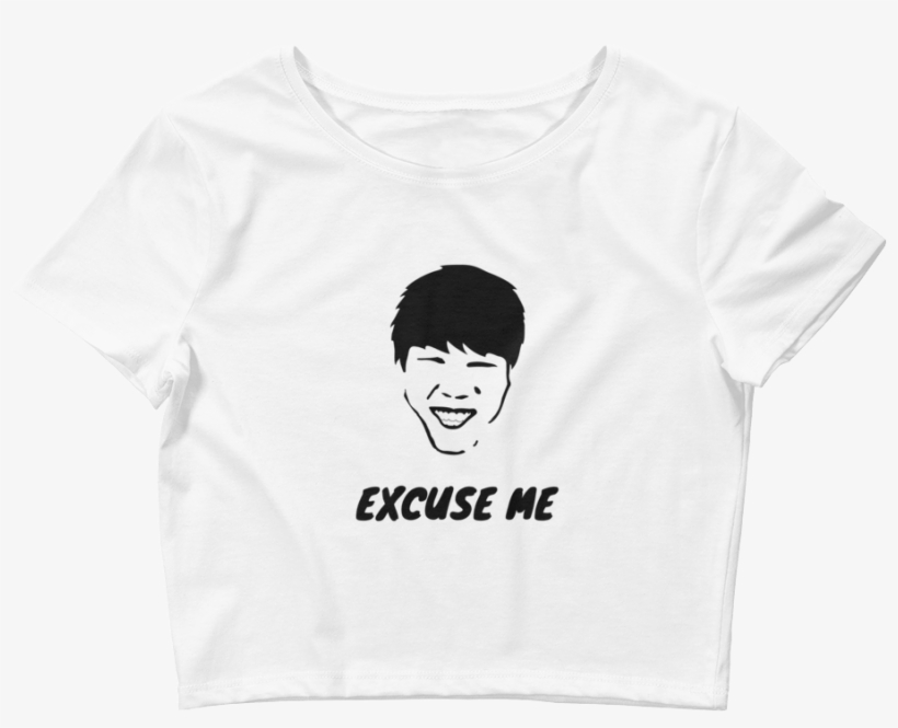 This Park Jimin Crop Top With The Bts Meme Words Excuse - Prince Royce Five Tour Shirts, transparent png #351198