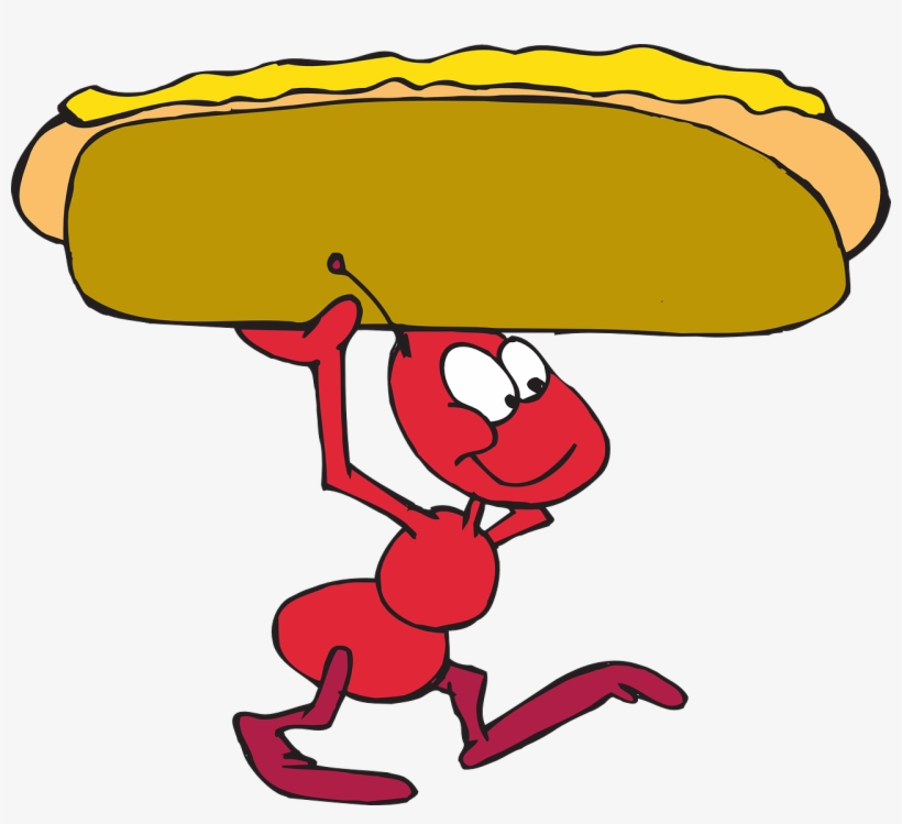 How To Set Use Ant Carrying Hot Dog Icon Png, transparent png #351281