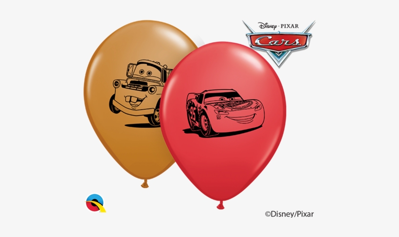 5 Inch Round Disney Lightning Mcqueen And Mater Assortment - Treat Bags 4"x9.5" 16/pkg-cars Piston Cup, transparent png #351713