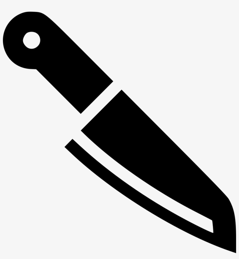 Butcher Knife Comments - Butcher Knife Clipart Black And White, transparent png #351809