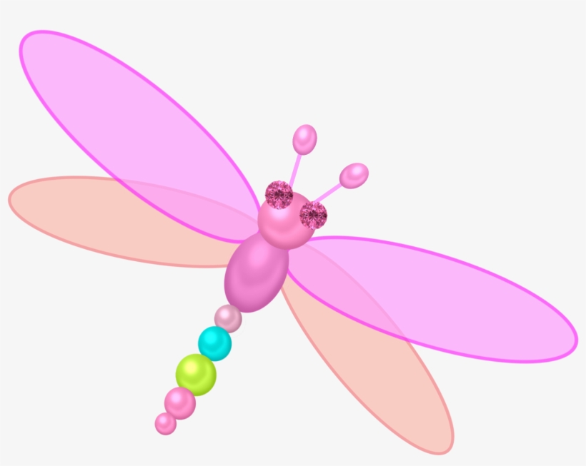 Png Dragonfly And Peacock Made With Pearls,created - Dragonfly Png, transparent png #351848