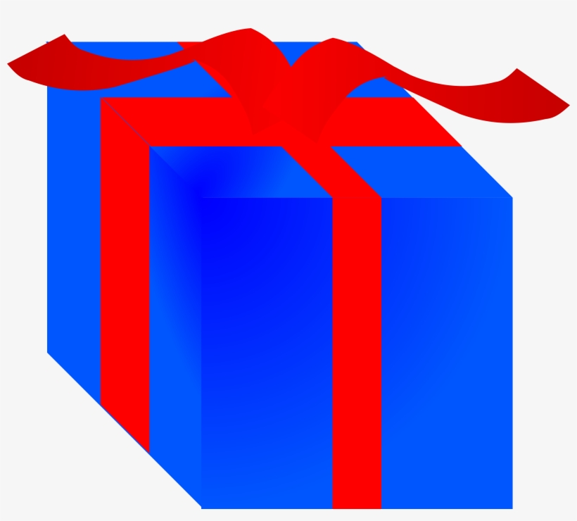 Gift Box Wrapped With Red Ribbon Clipart, transparent png #351851