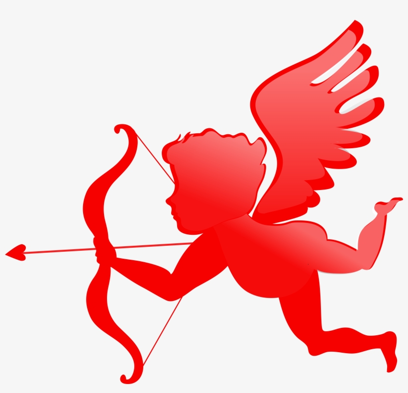 Cherub Valentines Day Cupid Angel Clip Art - Valentines Day Angel, transparent png #351948