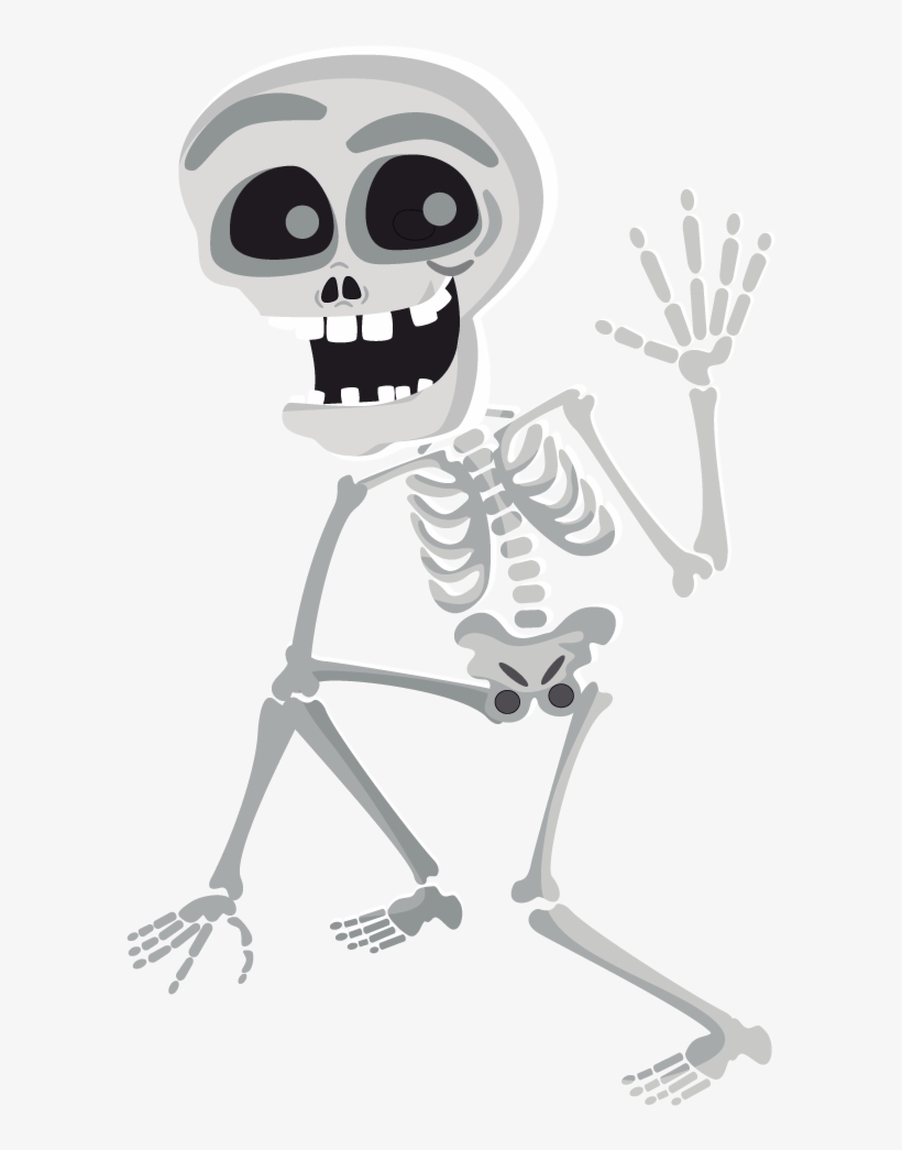 Skeleton Clipart Free Clipart Images Clipartcow - Halloween Clip Art Skeleton, transparent png #352370