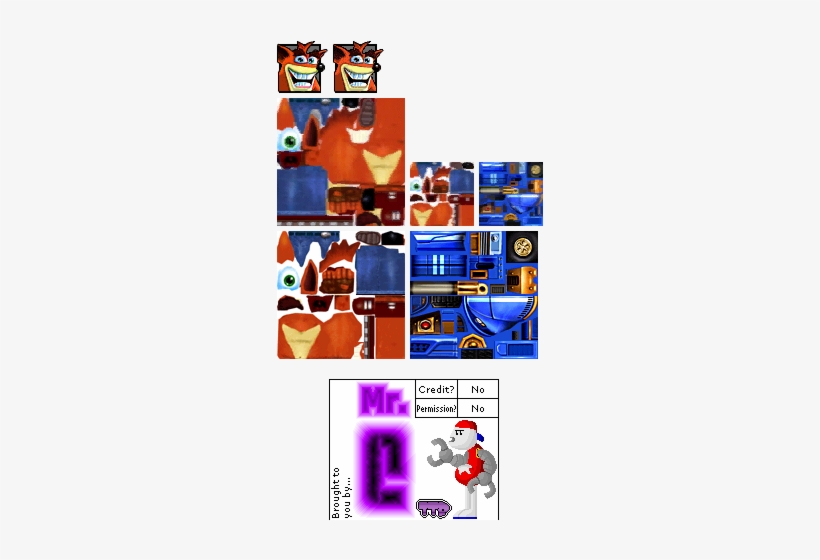Crash Bandicoot - Crash Nitro Kart Textures, transparent png #352482