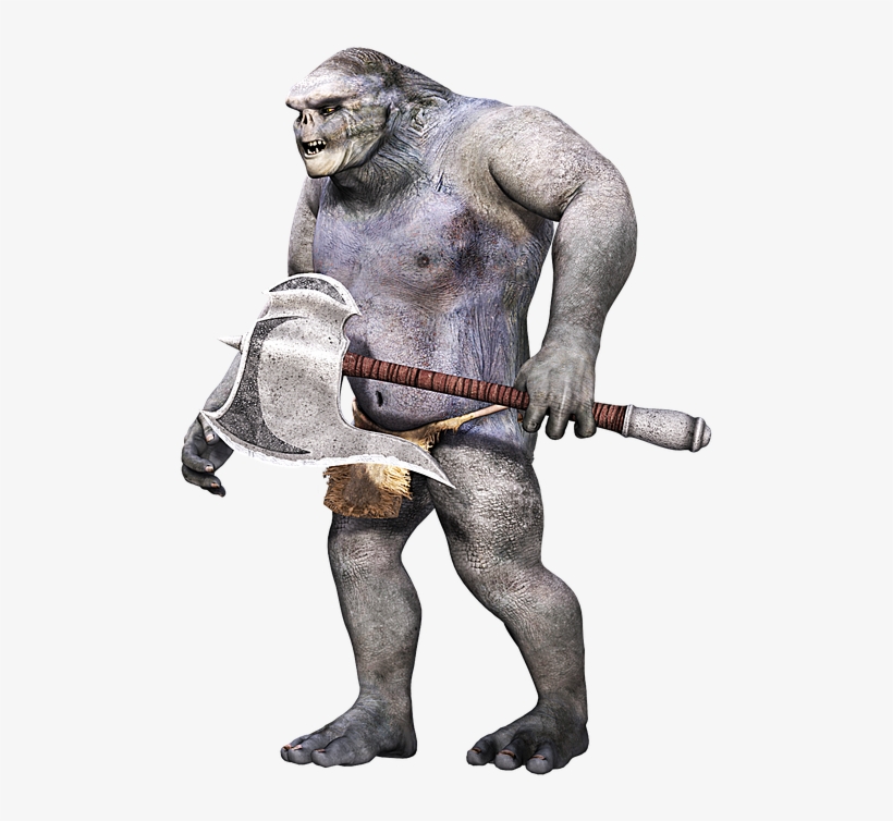 Creature, Primitive, Fantasy, Weapon, Troll, 3d, Png - Instagram, transparent png #352574