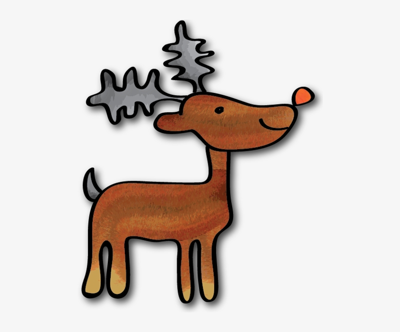 Reindeer - Cartoon, transparent png #352618
